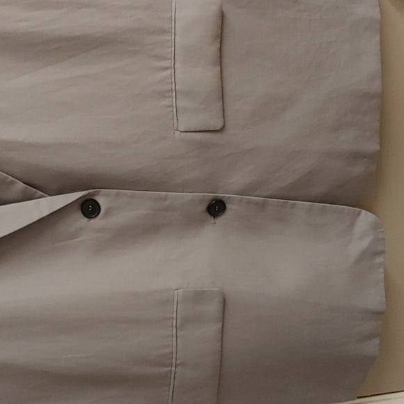 NWT Zara Gray Linen Blend Vest/ Waistcoat Size XL - Picture 7 of 14